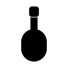 simple illustration of a water bottle, an icon of an image of a liquid container