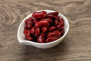 Canned red Kidney in the bowl