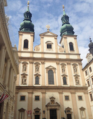 Jesuit Church also known as the University Church in Vienna, Austria