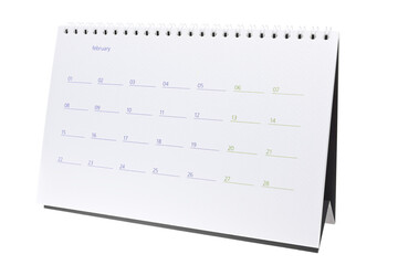 February 2010 Page of a Desktop Calendar