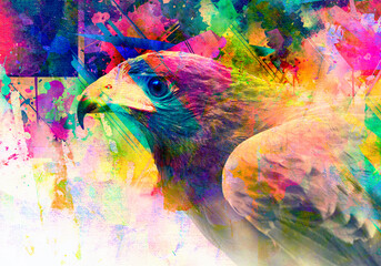 background with eagle