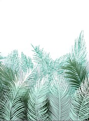 Green leaf with highlights textured 