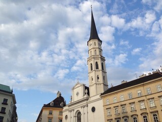 Fototapeta na wymiar Saint Michael's Church, one of the oldest churches in Vienna, Austria