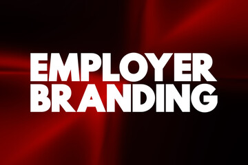 Employer Branding text quote, concept background.