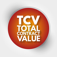 TCV - Total Contract Value acronym, business concept background