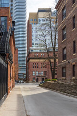 Small streets of the old Toronto