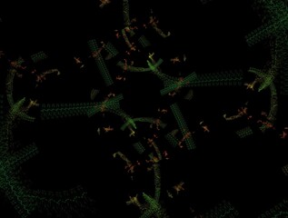 Imaginatory fractal background generated Image