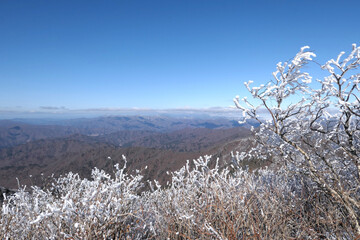 Winter snow scenery at Gyebangsan Mountain, Korea