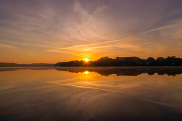 sunrise scenery (Straussee, Brandenburg, Germany 