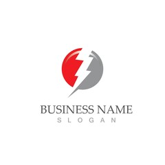 flash thunderbolt logo template