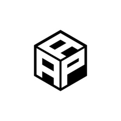 APA letter logo design with white background in illustrator, cube logo, vector logo, modern alphabet font overlap style. calligraphy designs for logo, Poster, Invitation, etc.
 - obrazy, fototapety, plakaty