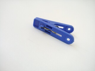 blue plastic clothespin 