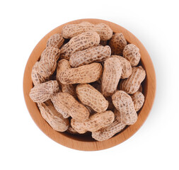 Peanuts isolated on white background