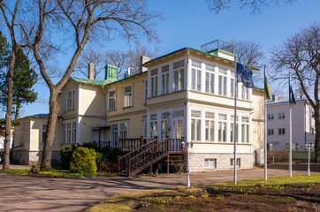Fototapeta na wymiar summer manor in estonia