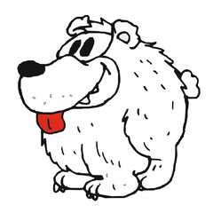 baby fat white bear (comics, illustration)