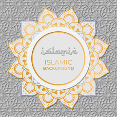 Luxury islamic background with pattern