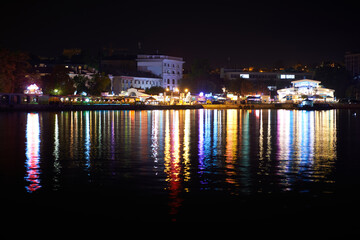 City illumination at night