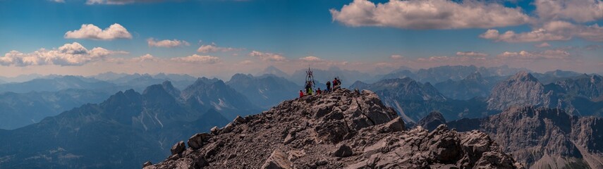 Summer day on the top of the Coglians, the highest mountain of Friuli-Venezia Giulia, Italy