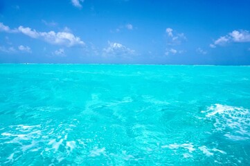 Crystal blue waters of the Caribbean Sea