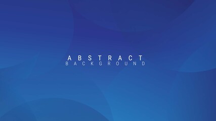 Minimal geometric background. Blue element with fluid gradient. Dynamic shape composition. Vector illustration