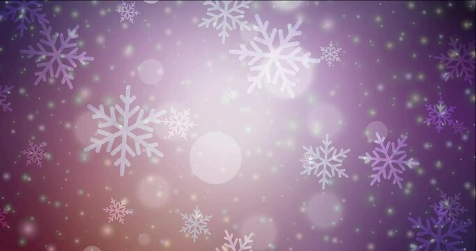 4K looping dark pink, yellow animation in Christmas style. High-quality clip in simple style with Xmas design elements. Flicker for video designers. 4096 x 2160, 30 fps.