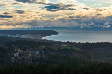 View of Whidbey Island and Olympic Mountains