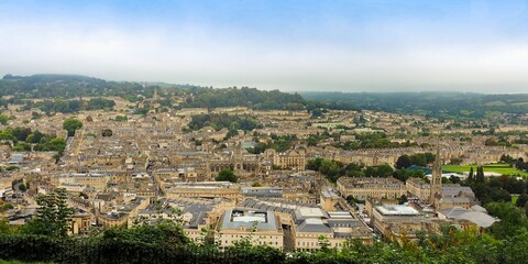 Obraz premium Panoramic view of Bath