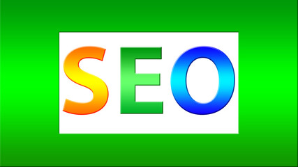 Seo Colorful Images Logo Design Stock Vector