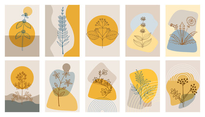 bitter herbs p1, abstract poster, set 1 dd