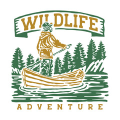 Outdoor adventure illustration