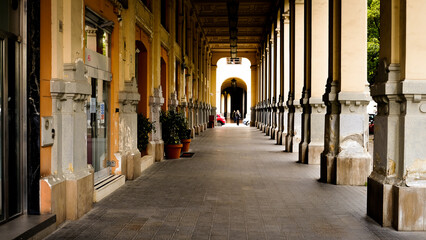 Fototapeta premium portico of Palazzo Natella in Salerno, Italy