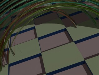Fototapeta premium Imaginatory fractal background generated Image