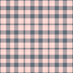 Plaid seamless pattern. Vector background of textile ornament. Flat fabric design.