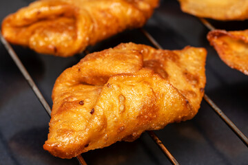 Fried sweets (pestiños) typical Spanish dessert from Andalusia and Extremadura