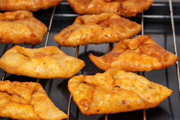 Fried sweets (pestiños) typical Spanish dessert from Andalusia and Extremadura.