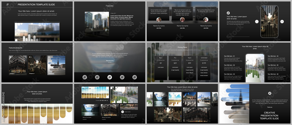 Canvas Prints vector templates for website design, presentations, portfolio. templates for presentation slides, fl