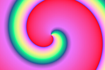 abstract spiral background with rainbow style, colorful multi-colored background.3d illustration