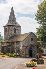 Fototapeta na wymiar L'église Saint-Martin de Jaleyrac