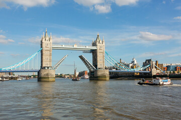 Obraz premium Landscape view of the River Thames, London, England