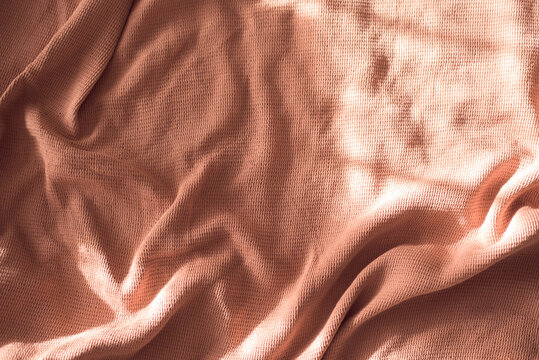 Pink Cotton Fabric Cover Texture, Sunlight