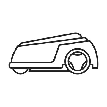 recommend clip art: Lawn mower vector outline icon. Vector illustration lawnmower on white background. Isolated outline illustration icon of lawn mower .