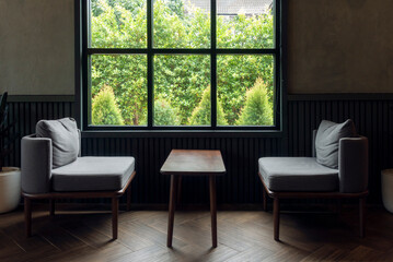 Chair Interior of a modern restaurant or bar