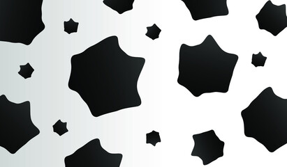 White vector background with black spots