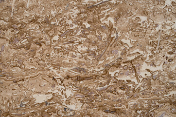 New beige polish travertine closeup