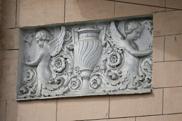 Decorative elements of the facade.
