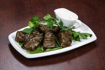 Caucasian cuisine - staffed dolma with meat