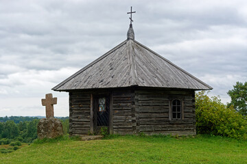 Old wooden chapel.