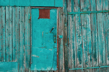 old vintage wooden door close up