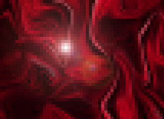 Abstract colorful artistic wavy banner design. Bright carving texture.