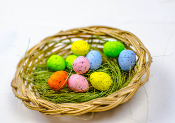 Card with egg for happy easter